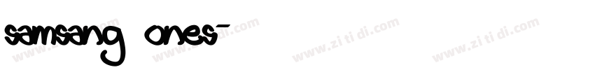 samsang ones字体转换